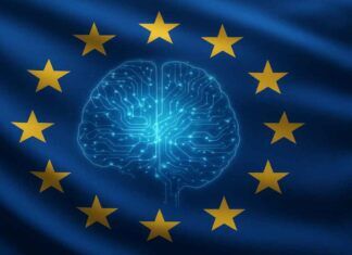 Europol Operation Dismantles Illegal Streaming Networks Europe-Flag-AI-Act-Bing-Image-Creator