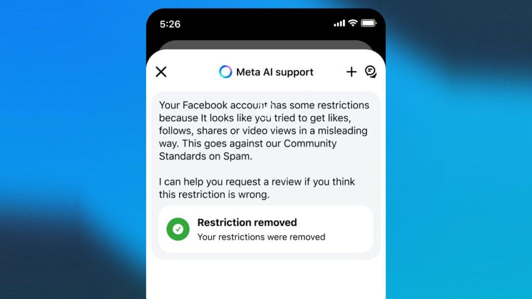 Meta AI support assistant