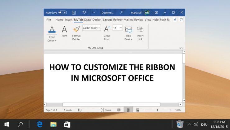 How to Customize the Ribbon in Microsoft Word (and other Office apps)