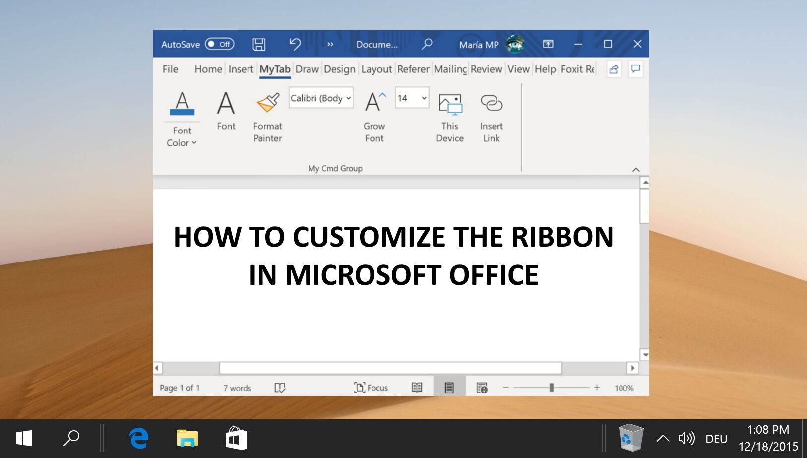 Ms Word Ribbon Interface How to Customize the Ribbon in Microsoft Word (and other Office apps)