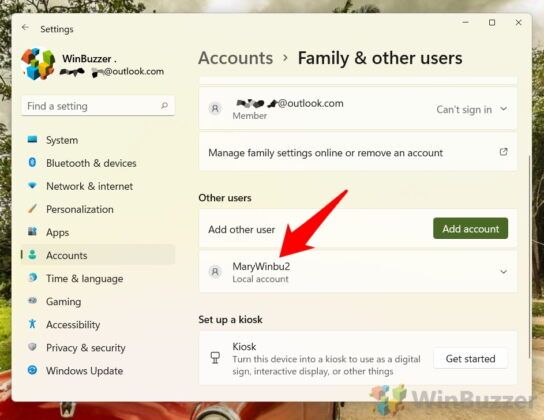 How to Add a User Account on Windows 11