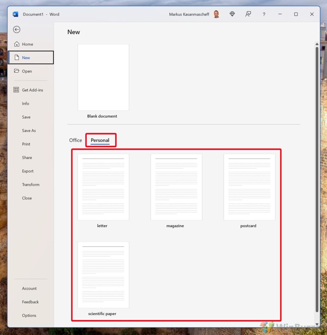 How to Use Word Templates and Change the Template File "Normal.dotm"