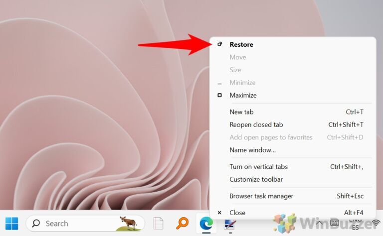 How to Restore Hidden or Minimized Windows in Windows 11