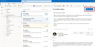 Classic Outlook for Windows Copilot summarize official