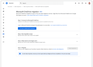 Google Drive OneDrive migration tool official Google
