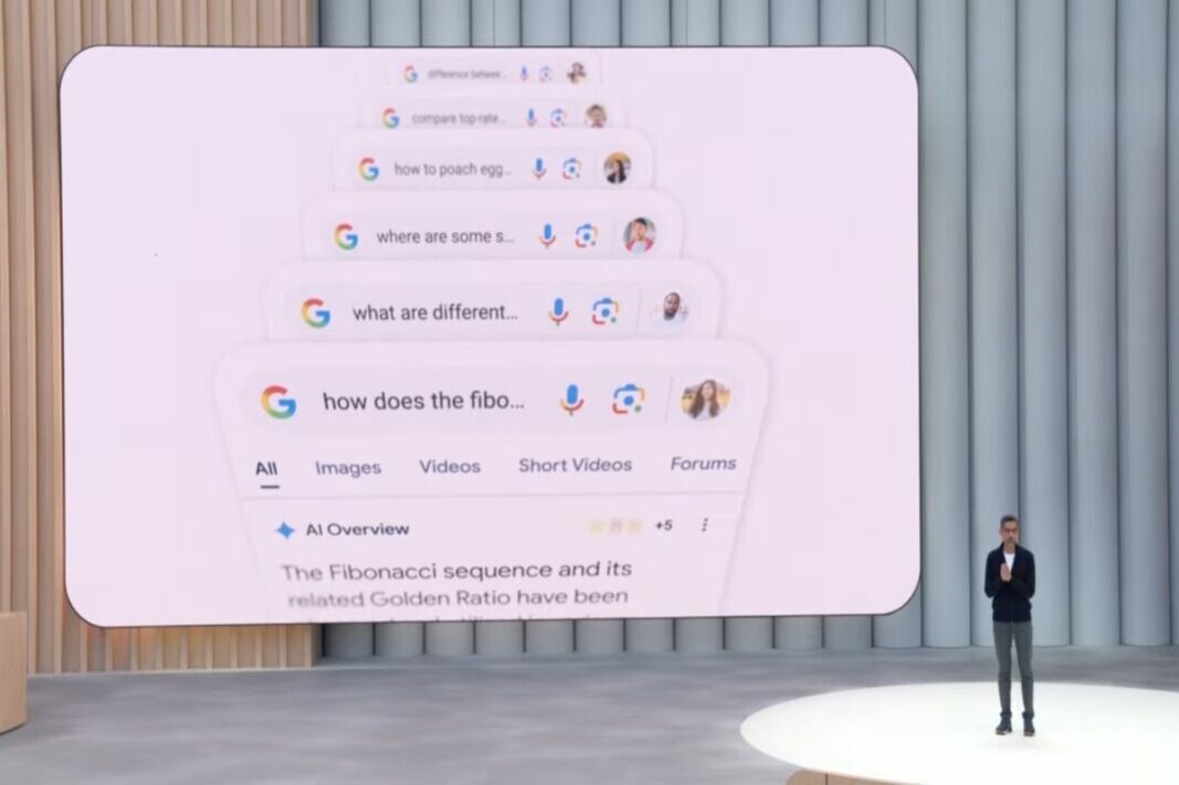Google IO 2025 Sundar Pichai AI Overviews