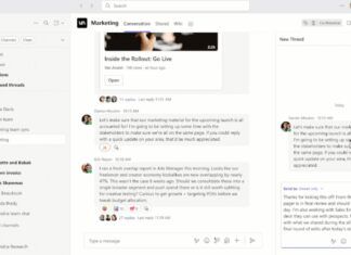 Microsoft Teams threads official