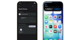 Android Quick Share iPhone AirDrop