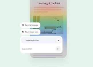 Gemini in Chrome mobile