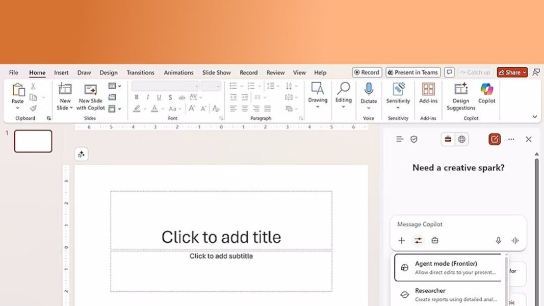 PowerPoint Agent Mode