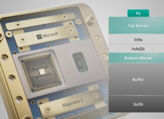Microsoft Majorana 2 hybrid material stack
