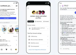 Meta parent notifications for supervised teen AI chats