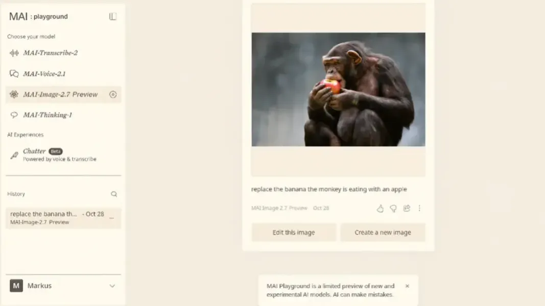 MAI-Image image playground