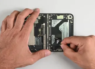 iFixit Gives iPhone Duo Highest Foldable Repairability Rating to Date iFixit iPhone Duo teardown
