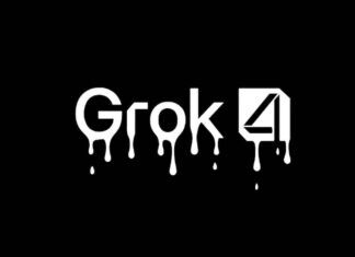 Grok 4 logo melting