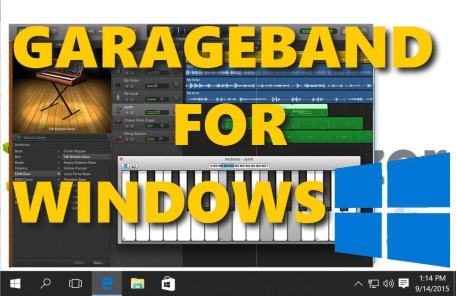 IMAGE FEATURED TEXT  Garageband for Windows