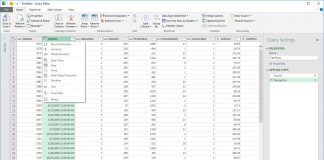 Column Type Excel Microsoft