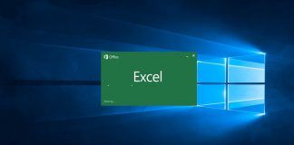 Excel Startup Windows Screenshot