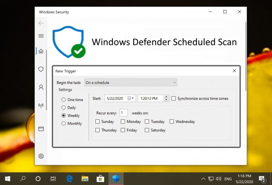 Windows Defender: How to Perform a Scheduled Scan in Windows 10