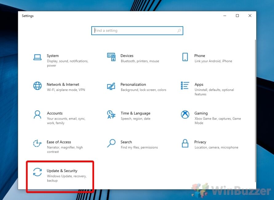 Windows 10 - Settings