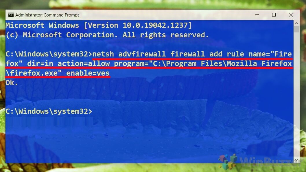 Windows 10 - Elevated Command Prompt - Enter the Cmd to Allow App