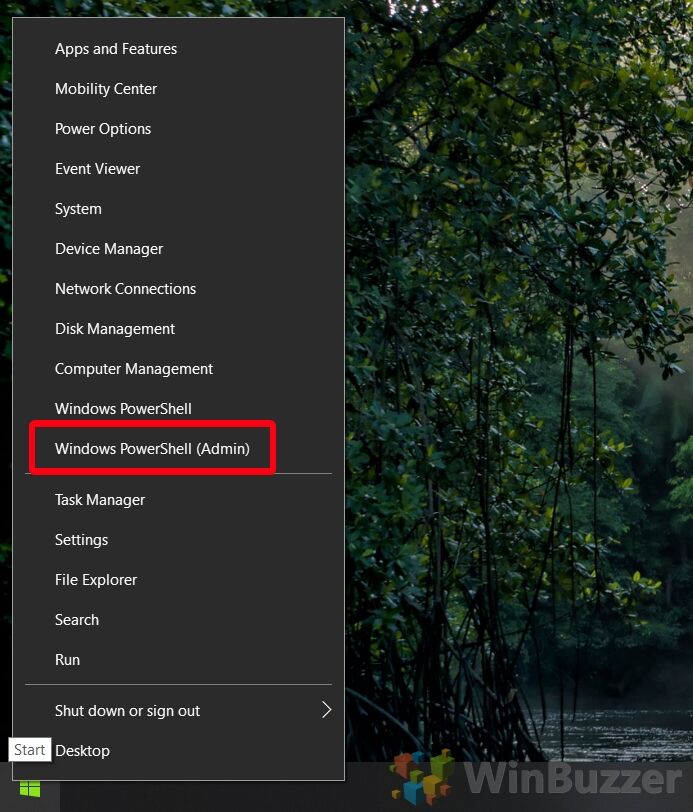 Windows 10 - Open Elevated PowerShell