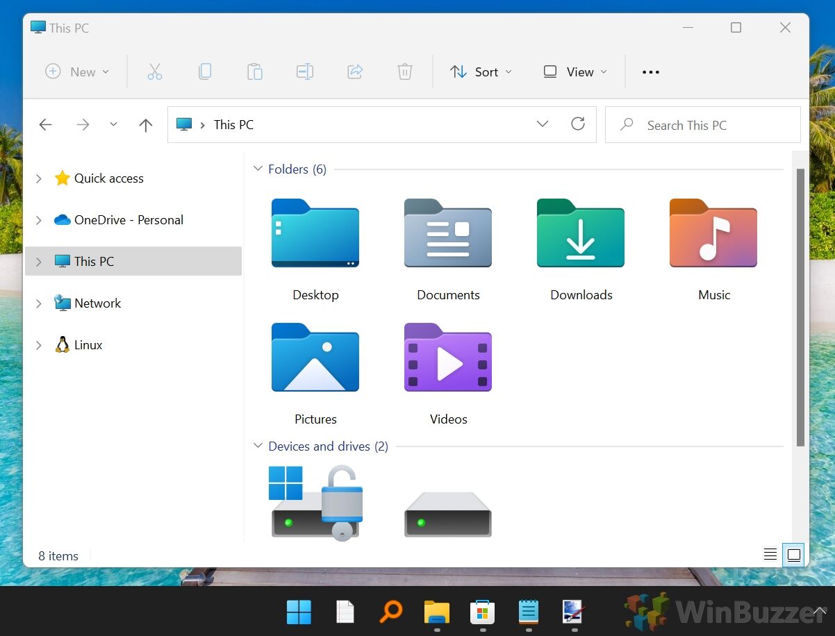 Windows 11 Keyboard - WIN+HOME - Result