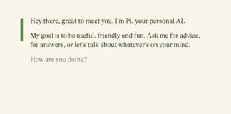 Inflection AI Pi chatbot