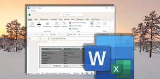 Featured - How to insert an excel table into Word