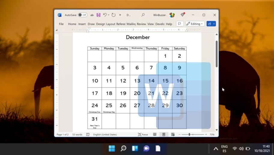 Featured - how to make a calendar in word