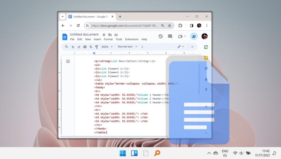 Featured - google docs code block