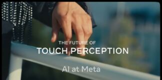 Meta AI touch perveption in robotics official
