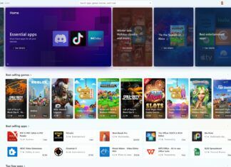 Microsoft Store Front Page