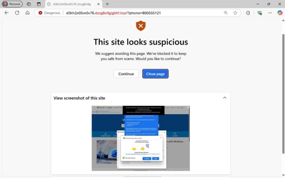 Microsoft Edge Scareware Blocker official