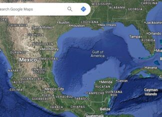 Google Maps Gulf of America