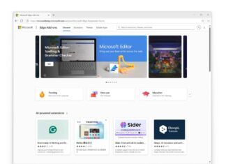 Microsoft Edge Add-ons store