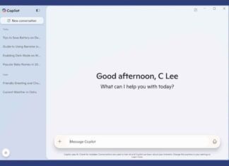 Windows Copilot XAML app official
