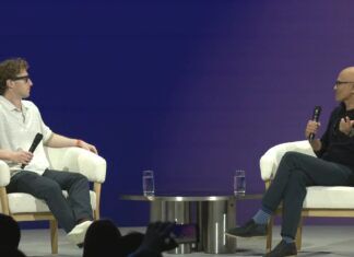 Meta LLamaCon Mark Zuckerberg Satya Nadella chat