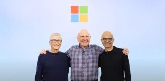 Microsoft 50th Anniversary Bill Gates Steve Ballmer Satya Nadella official
