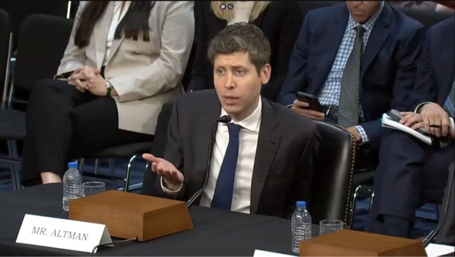 Sam Altman during Senate Commerce Committee hearing on May 8, 2025