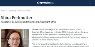 Shira Perlmutter US Copyright Office official