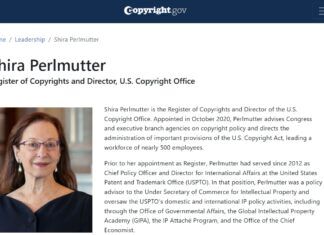 Shira Perlmutter US Copyright Office official