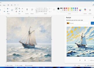 Microsoft Paint Restyle feature